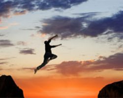 Your inner well-being makes a leap of faith exciting rather than scary